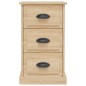 vidaXL Mesita de noche madera contrachapada roble Sonoma 39x39x67 cm vidaXL Mesita de noche madera contrachapada roble Sonoma 39x39x67 cm