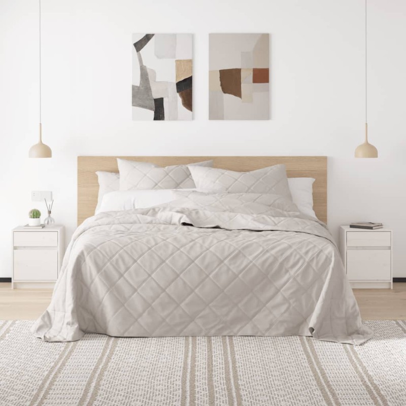 vidaXL Mesitas de noche 2 uds madera maciza pino blanco 40x31x50 cm vidaXL Mesitas de noche 2 uds madera maciza pino blanco 40x31x50 cm