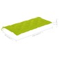 vidaXL Banco de jardín con cojín bambú 120 cm vidaXL Banco de jardín con cojín bambú 120 cm