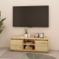 vidaXL Mueble de TV madera maciza de abeto 110x30x40 cm 