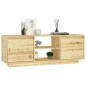 vidaXL Mueble de TV madera maciza de abeto 110x30x40 cm 