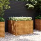 vidaXL Jardinera de acero corten 100x100x69 cm vidaXL Jardinera de acero corten 100x100x69 cm