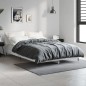 vidaXL Estructura de cama madera contrachapada gris hormigón 120x190cm vidaXL Estructura de cama madera contrachapada gris hormigón 120x190cm