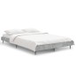 vidaXL Estructura de cama madera contrachapada gris hormigón 120x190cm vidaXL Estructura de cama madera contrachapada gris hormigón 120x190cm