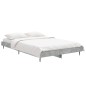 vidaXL Estructura de cama madera contrachapada gris hormigón 120x190cm vidaXL Estructura de cama madera contrachapada gris hormigón 120x190cm