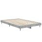vidaXL Estructura de cama madera contrachapada gris hormigón 120x190cm vidaXL Estructura de cama madera contrachapada gris hormigón 120x190cm