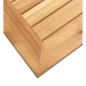 vidaXL Mesa auxiliar jardín madera acacia acero inoxidable 45x45x38cm vidaXL Mesa auxiliar jardín madera acacia acero inoxidable 45x45x38cm