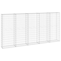vidaXL Muro de gaviones con cubiertas acero galvanizado 300x30x150 cm