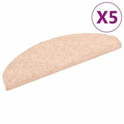 vidaXL Alfombrilla autoadhesiva de escalera 10 uds 65x21x4 cm marrón