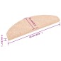 vidaXL Alfombrilla autoadhesiva de escalera 10 uds 65x21x4 cm marrón vidaXL Alfombrilla autoadhesiva de escalera 10 uds 65x21x4 cm marrón