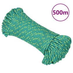 vidaXL Cuerda de barco polipropileno verde 3 mm 500 m