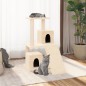vidaXL Rascador para gatos con postes de sisal color crema 82 cm vidaXL Rascador para gatos con postes de sisal color crema 82 cm