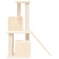 vidaXL Rascador para gatos con postes de sisal color crema 82 cm vidaXL Rascador para gatos con postes de sisal color crema 82 cm