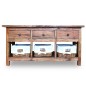 vidaXL Aparador de madera maciza reciclada 100x30x50 cm