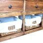 vidaXL Aparador de madera maciza reciclada 100x30x50 cm