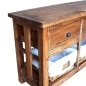 vidaXL Aparador de madera maciza reciclada 100x30x50 cm