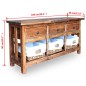 vidaXL Aparador de madera maciza reciclada 100x30x50 cm