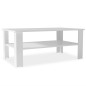 vidaXL Mesa de centro madera de ingeniería blanco 100x59x42 cm vidaXL Mesa de centro madera de ingeniería blanco 100x59x42 cm