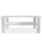 vidaXL Mesa de centro madera de ingeniería blanco 100x59x42 cm vidaXL Mesa de centro madera de ingeniería blanco 100x59x42 cm