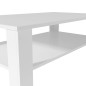 vidaXL Mesa de centro madera de ingeniería blanco 100x59x42 cm vidaXL Mesa de centro madera de ingeniería blanco 100x59x42 cm