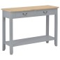 vidaXL Mesa consola de madera gris 110x35x80 cm vidaXL Mesa consola de madera gris 110x35x80 cm