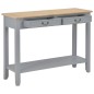 vidaXL Mesa consola de madera gris 110x35x80 cm vidaXL Mesa consola de madera gris 110x35x80 cm