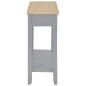 vidaXL Mesa consola de madera gris 110x35x80 cm vidaXL Mesa consola de madera gris 110x35x80 cm