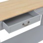 vidaXL Mesa consola de madera gris 110x35x80 cm vidaXL Mesa consola de madera gris 110x35x80 cm
