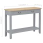 vidaXL Mesa consola de madera gris 110x35x80 cm vidaXL Mesa consola de madera gris 110x35x80 cm