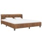 vidaXL Estructura de cama de piel de ante artificial marrón 180x200 cm vidaXL Estructura de cama de piel de ante artificial marrón 180x200 cm