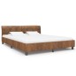 vidaXL Estructura de cama de piel de ante artificial marrón 180x200 cm vidaXL Estructura de cama de piel de ante artificial marrón 180x200 cm