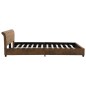 vidaXL Estructura de cama de piel de ante artificial marrón 180x200 cm vidaXL Estructura de cama de piel de ante artificial marrón 180x200 cm