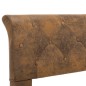 vidaXL Estructura de cama de piel de ante artificial marrón 180x200 cm vidaXL Estructura de cama de piel de ante artificial marrón 180x200 cm
