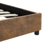 vidaXL Estructura de cama de piel de ante artificial marrón 180x200 cm vidaXL Estructura de cama de piel de ante artificial marrón 180x200 cm