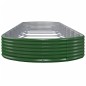 vidaXL Jardinera arriate acero recubrimiento polvo verde 600x140x36 cm vidaXL Jardinera arriate acero recubrimiento polvo verde 600x140x36 cm