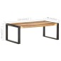 vidaXL Mesa de centro madera maciza acabado de sheesham 110x60x40 cm vidaXL Mesa de centro madera maciza acabado de sheesham 110x60x40 cm