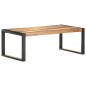 vidaXL Mesa de centro madera maciza acabado de sheesham 110x60x40 cm vidaXL Mesa de centro madera maciza acabado de sheesham 110x60x40 cm