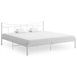 vidaXL Estructura de cama de metal blanca 200x200 cm 