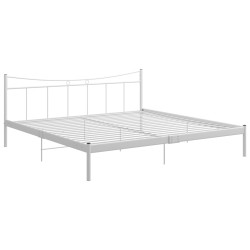 vidaXL Estructura de cama de metal blanca 200x200 cm 