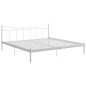 vidaXL Estructura de cama de metal blanca 200x200 cm vidaXL Estructura de cama de metal blanca 200x200 cm