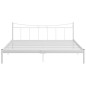 vidaXL Estructura de cama de metal blanca 200x200 cm vidaXL Estructura de cama de metal blanca 200x200 cm