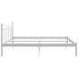 vidaXL Estructura de cama de metal blanca 200x200 cm vidaXL Estructura de cama de metal blanca 200x200 cm