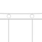 vidaXL Estructura de cama de metal blanca 200x200 cm vidaXL Estructura de cama de metal blanca 200x200 cm