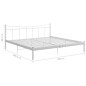 vidaXL Estructura de cama de metal blanca 200x200 cm vidaXL Estructura de cama de metal blanca 200x200 cm