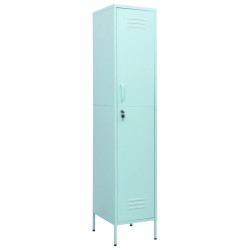vidaXL Armario taquilla de acero verde menta 35x46x180 cm