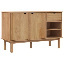 vidaXL Aparador OTTA madera maciza pino 114x43x73,5 cm