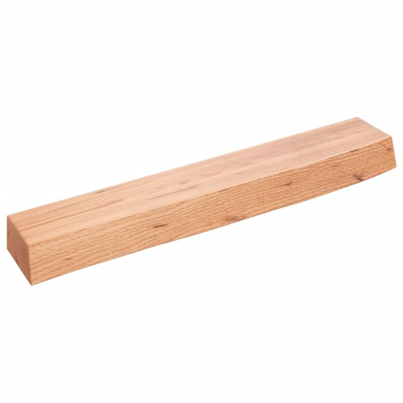 vidaXL Estante de pared madera de roble tratada marrón claro 60x10x6cm vidaXL Estante de pared madera de roble tratada marrón claro 60x10x6cm