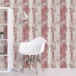 DUTCH WALLCOVERINGS Papel de pared madera rojo y beige DUTCH WALLCOVERINGS Papel de pared madera rojo y beige
