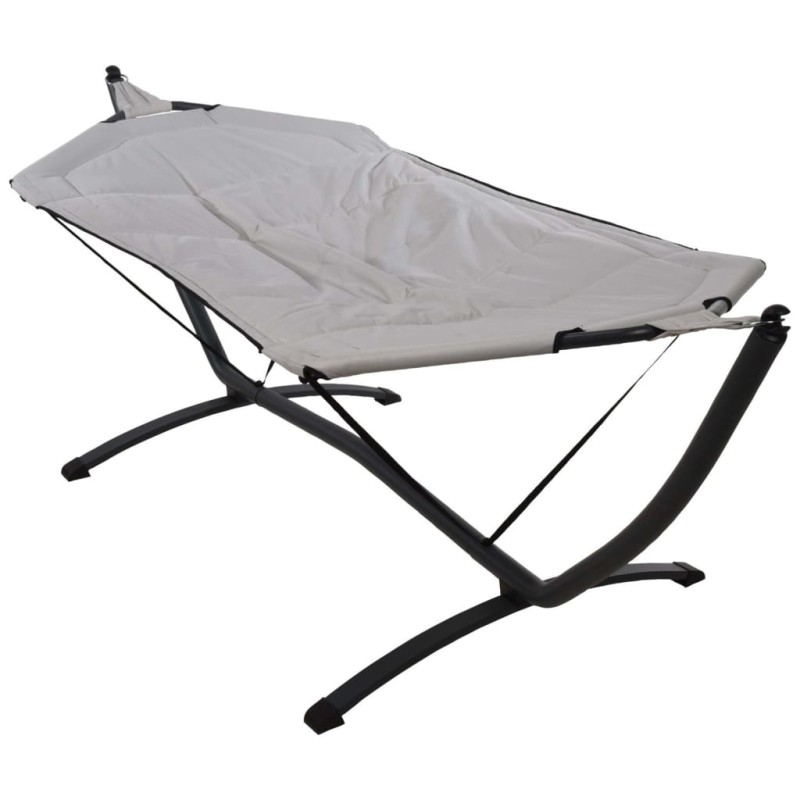 ProGarden Hamaca con base de metal gris claro 260 cm ProGarden Hamaca con base de metal gris claro 260 cm