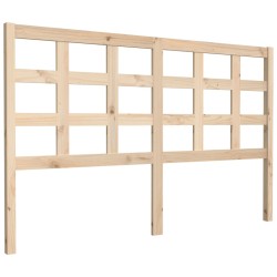 vidaXL Cabecero de cama madera maciza de pino 156x4x100 cm